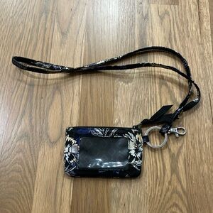 Vera Bradley Women’s Frosted Floral Lighten Up ID Case And Lanyard